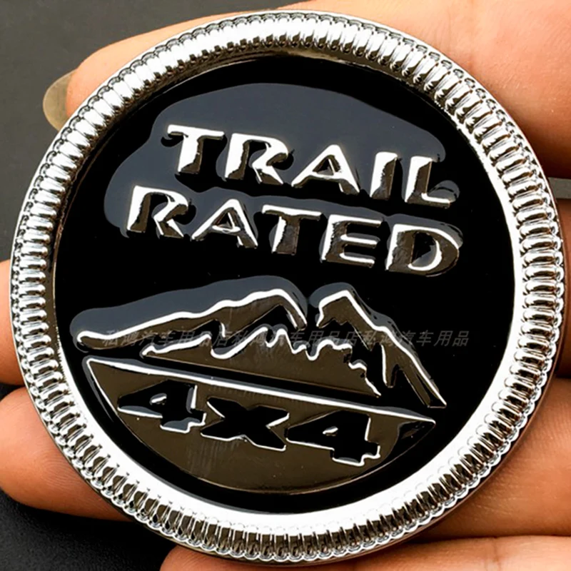 3D Metal Emblem 4X4 Trail Rated Badge High Country Logo Stickers  For Jeep Wrangler Patriot Car Styling Car Stickers Accessories