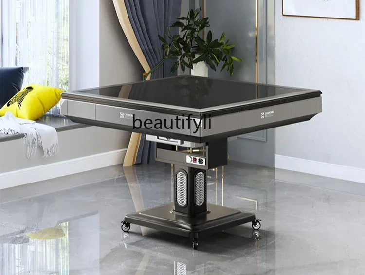 

xxxAutomatic Household Oblique Plate Mahjong Table Dining Table Dual-Use Bass Folding Rotor Mahjong Machine