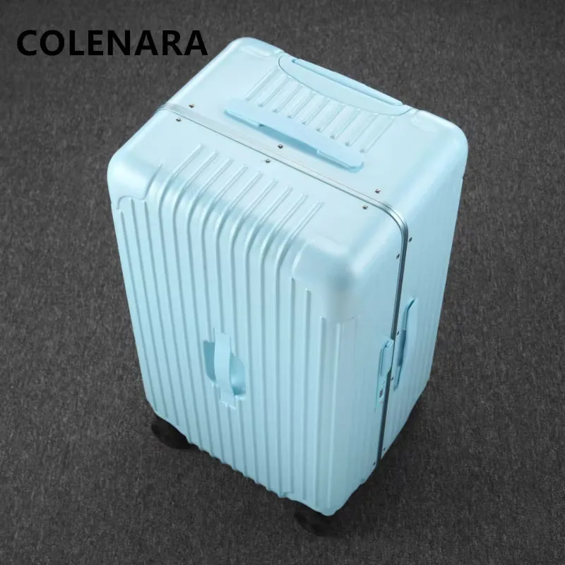 

COLENARA 20Inch New Luggage PC Boarding Box Large Capacity Aluminum Frame 24"26"28" Trolley Case Carry-on Travel Suitcase