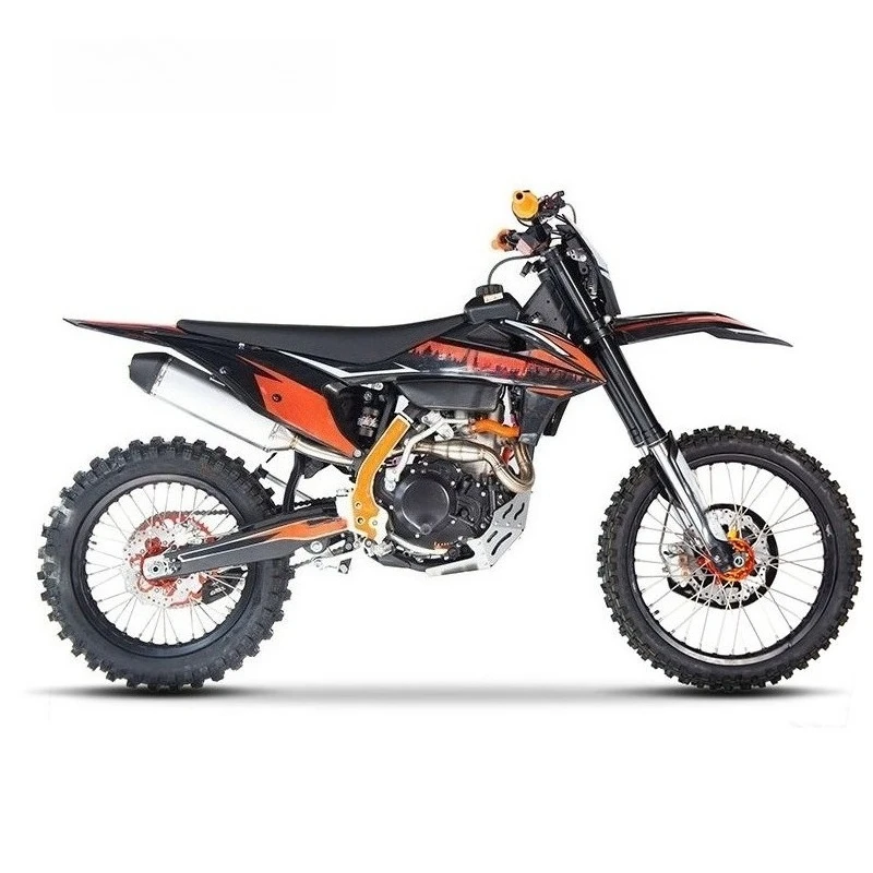 450cc NC450 Liquid Cooled Enduro Dirt Bike 48HP Motorcycle, 300mm Forks CNC Swingarm 12L Fuel Tank Motocross Bike for Adults. image 5