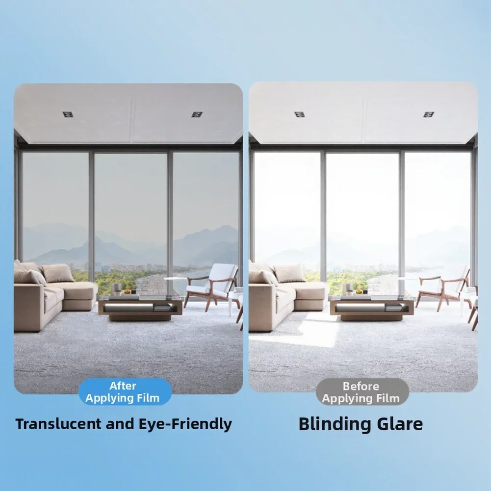 One-Way Mirror Window Film Privacy Sun Blocking Glass Sticker For UV Protection/insulated Privacy Protection For Home/Office