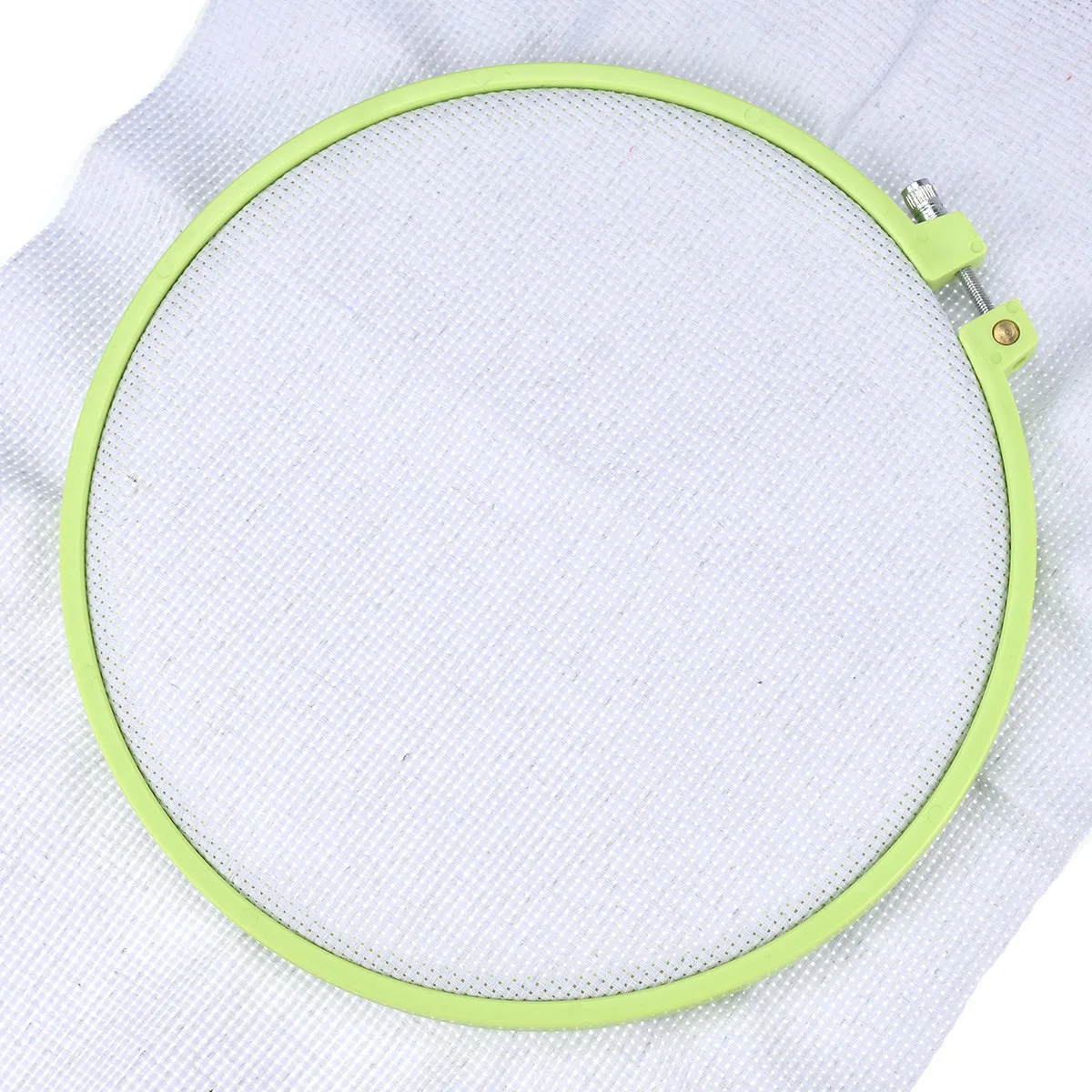 Round Cross Stitch Embroidery Hoops Plastic Embroidery Frame Ring DIY Multi Size Adjustable Handmade Sewing Tool Accessories view 6