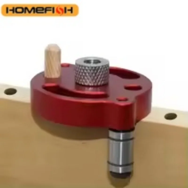 3-10mm Dowel Jig Kit - Self Centering Drill Guide Locator with 8 Steel Bushing -Woodworking Aluminum Alloy Hole Puncher