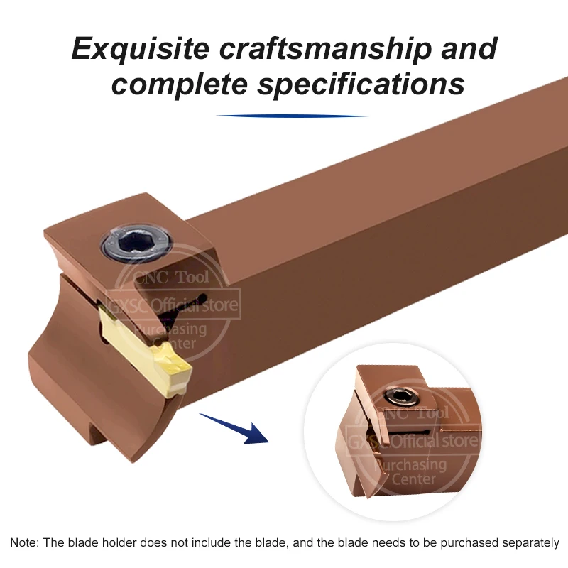MGGN/MGMN300 Carbide Insert MGFVR MGFVR320 MGFVR325 High Quality Spring Steel 7Shaped Face Groove Cutter Turning Tool Holder For