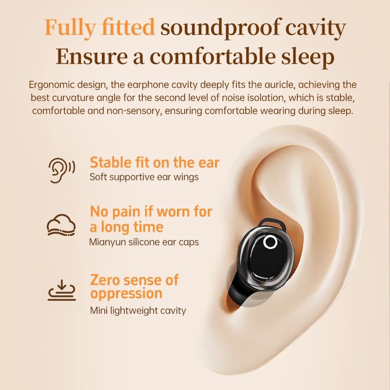 New JM28 Bluetooth Earbuds Smart Color Screen V6.0 Wireless Sleep Mode AI Translation In-Ear Stereo High-Quality Sound