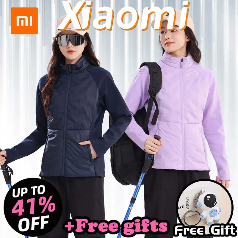 

Зимняя женская пуховая куртка Xiaomi SKAH, легкая, с водоотталкивающей тканью, с воротником-стойкой, с элементами пэчворка из ткани Shuttle-Woven, на утином пуху