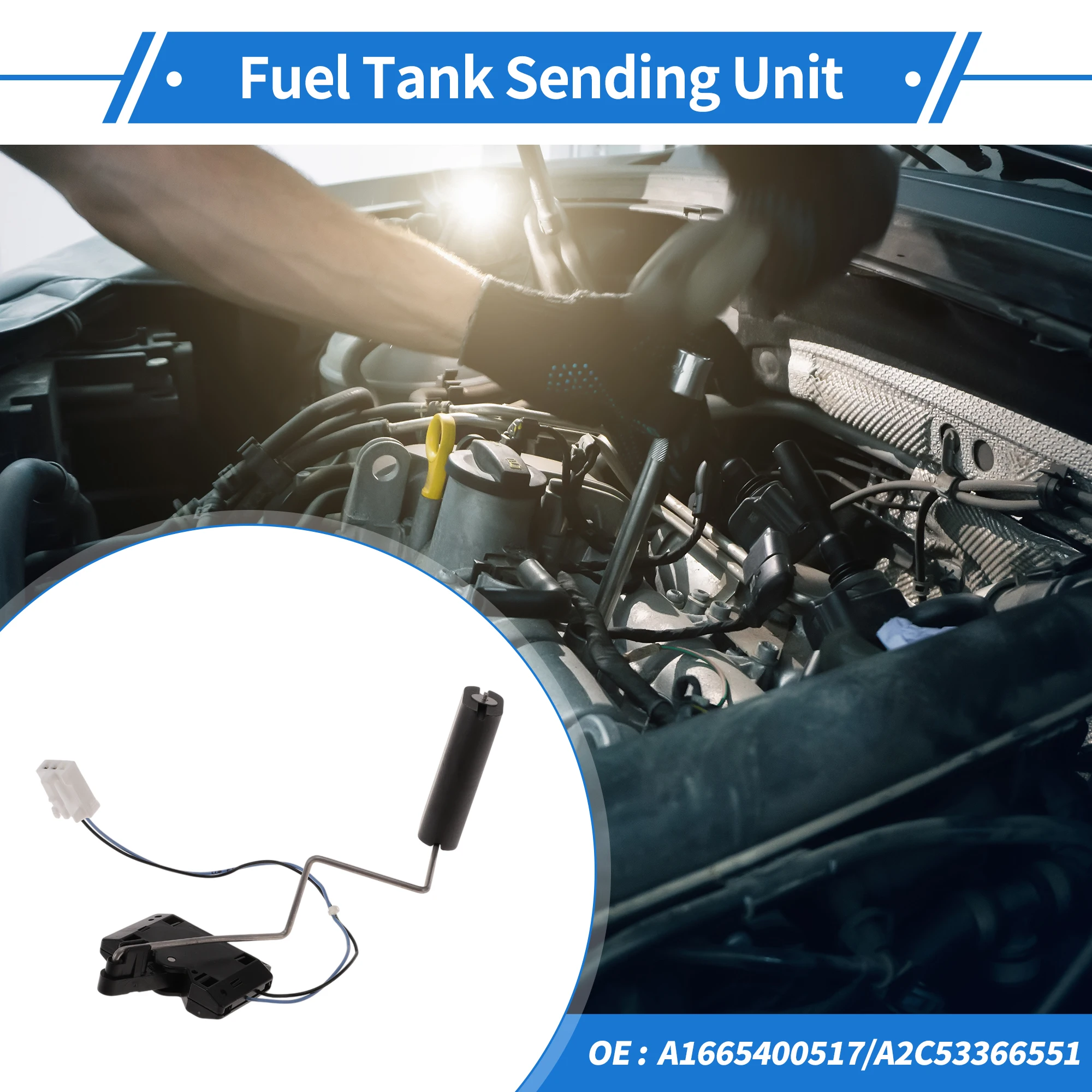 UXCELL Fuel Tank Sending Unit Compatible for Mercedes Benz W205 15-21 No.A1665400517