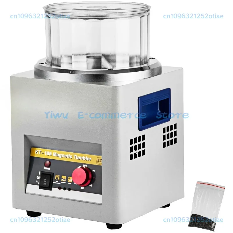 

SucceBuy KT-185 Magnetic Tumbler Jewelry Polisher Mini Metal Finisher Finishing Machine 110V/220V Gold Precision Parts Polisher