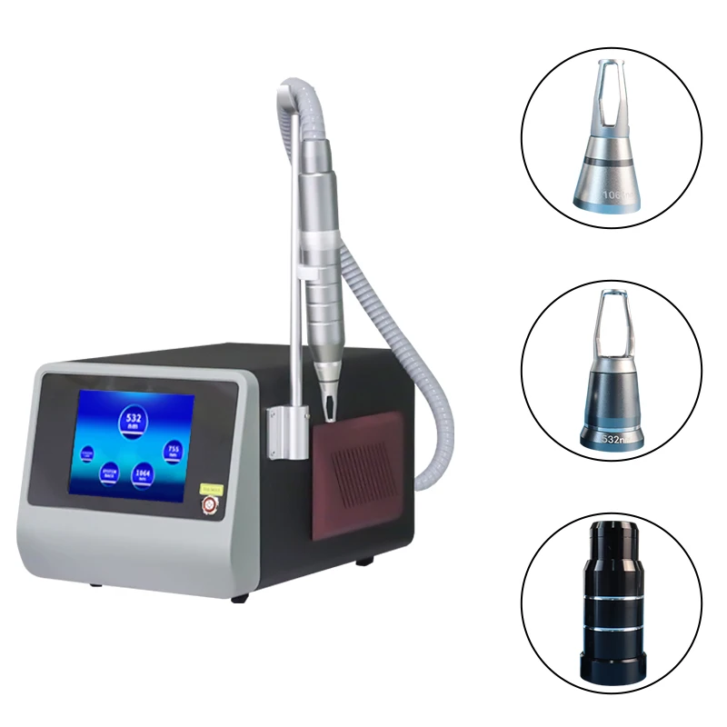 Advannced High Power 3500MJ Pico Laser Q Switched Nd Yag Laser Tattoo Removal Machine 1064nm 532nm 1320nm carbon peeling