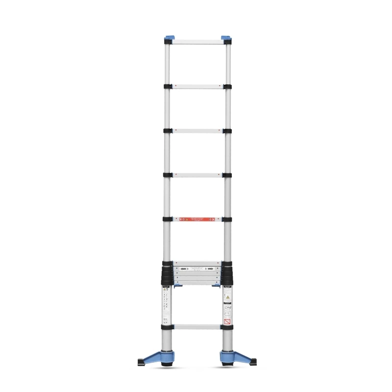 Aluminum Telescopic Ladder Aluminum Tent Ladder Heavy Duty Retractable Slow Close