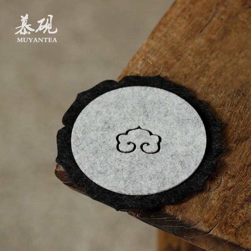 

Mutaow Felt Coasters, Dry Brewing Pads, Heat-Insulating Pot Mats, Water-Absorbing Kung Fu Set And Tea Ceremony Accessories