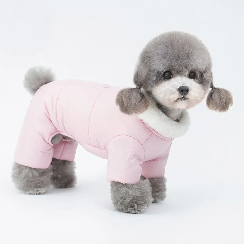 Warm Winter Pet Jacket Coat  Dog Clothes Jumpsuit Rompers Puppy Small Dog Costume Yorkie Pomeranian Poodle Bichon Costume Outfit