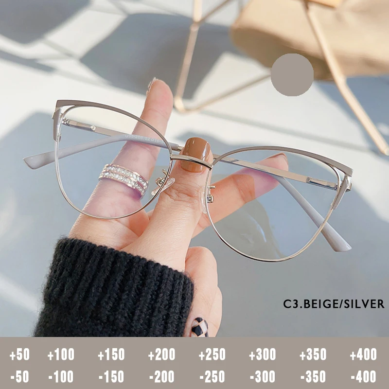 O-Q CLUB Cat Eye Lesebrille mit Glaslinsen zum Lesen von Brillengestellen Lunettes De Lecture Lunette Pour Femme Original Men 3
