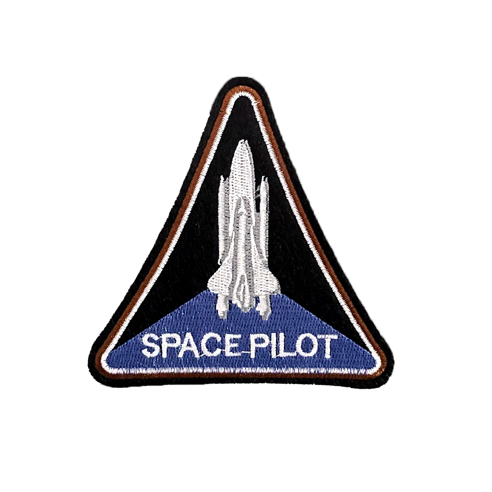 Space Pilot Astronaut Star Fighter Fighting Falcon Airforce ricamo Patch abbigliamento zaino cappello decorazione bracciale colla posteriore