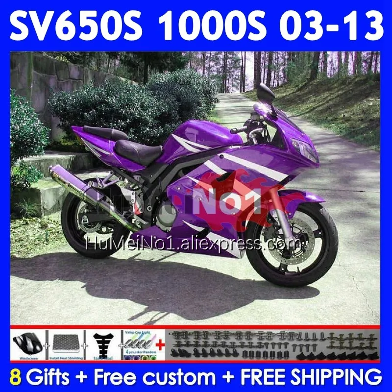 SV1000S For SUZUKI SV650S SV650 SV1000 S 111No.111 SV 650S 1000S 03 04 05 06 07 08 2009 2010 2011 2012 2013 New purple Fairing