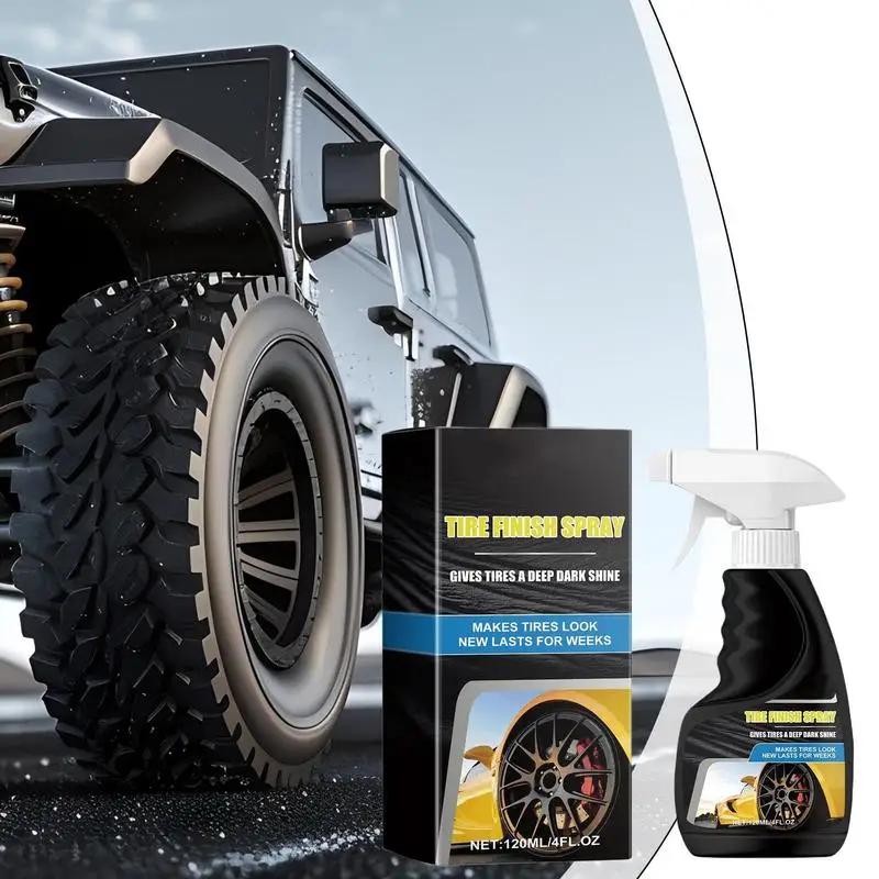 Car Tire Shine Automotive Tire Gloss Spray Protective Tire Shine Spray Long Lasting High Shine Tire Spray For Car Wheel