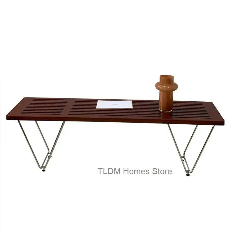 Simple Solid End Wood Home Long Stool Bed in Furniture Front of of The Ottoman Door Cloakroom Shoe Changing Stools