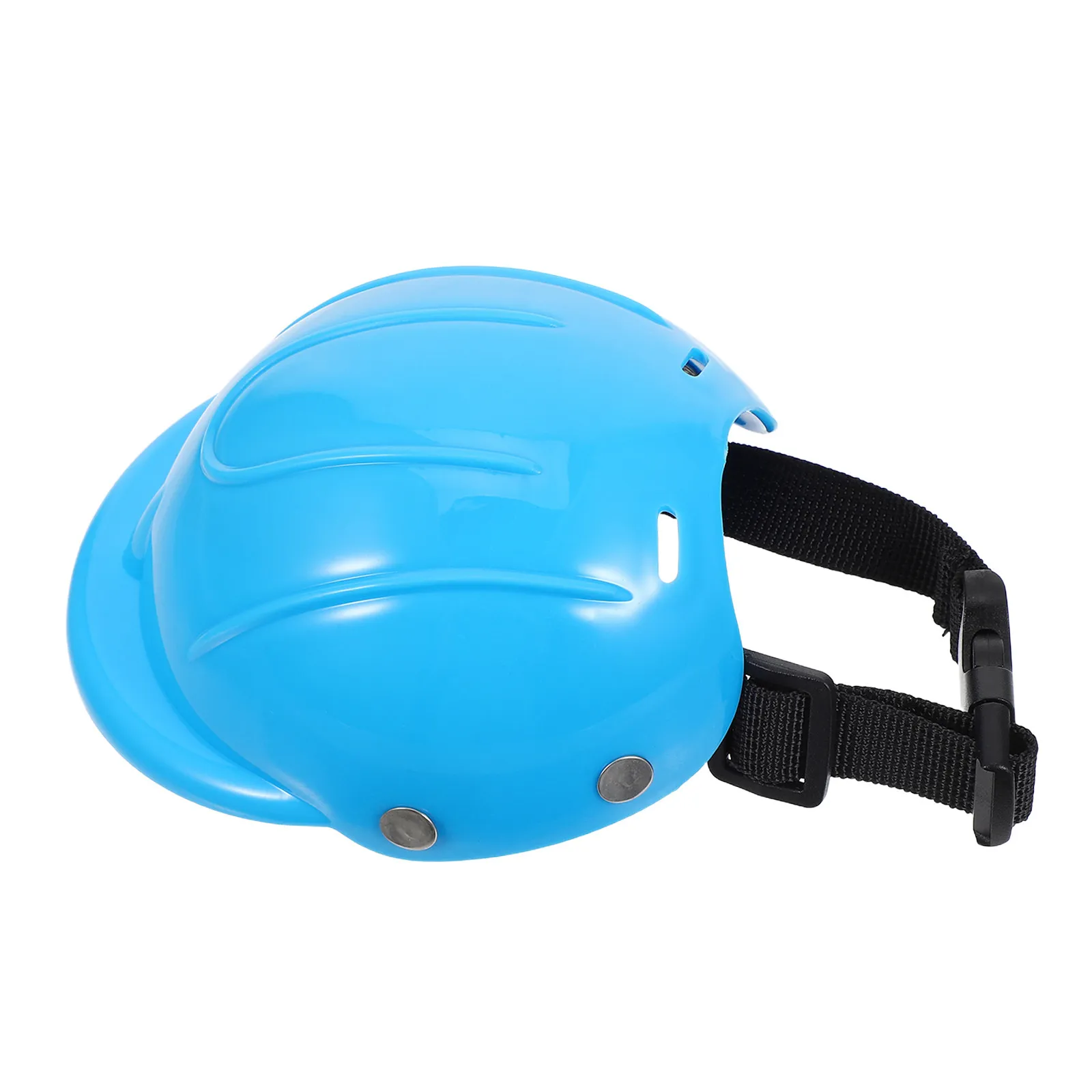 

Small Dog Adjustable Pet Motorcycle Blue Protective Hard Hat Chin Strap Scooter Riding Gear for Puppy Cat Small