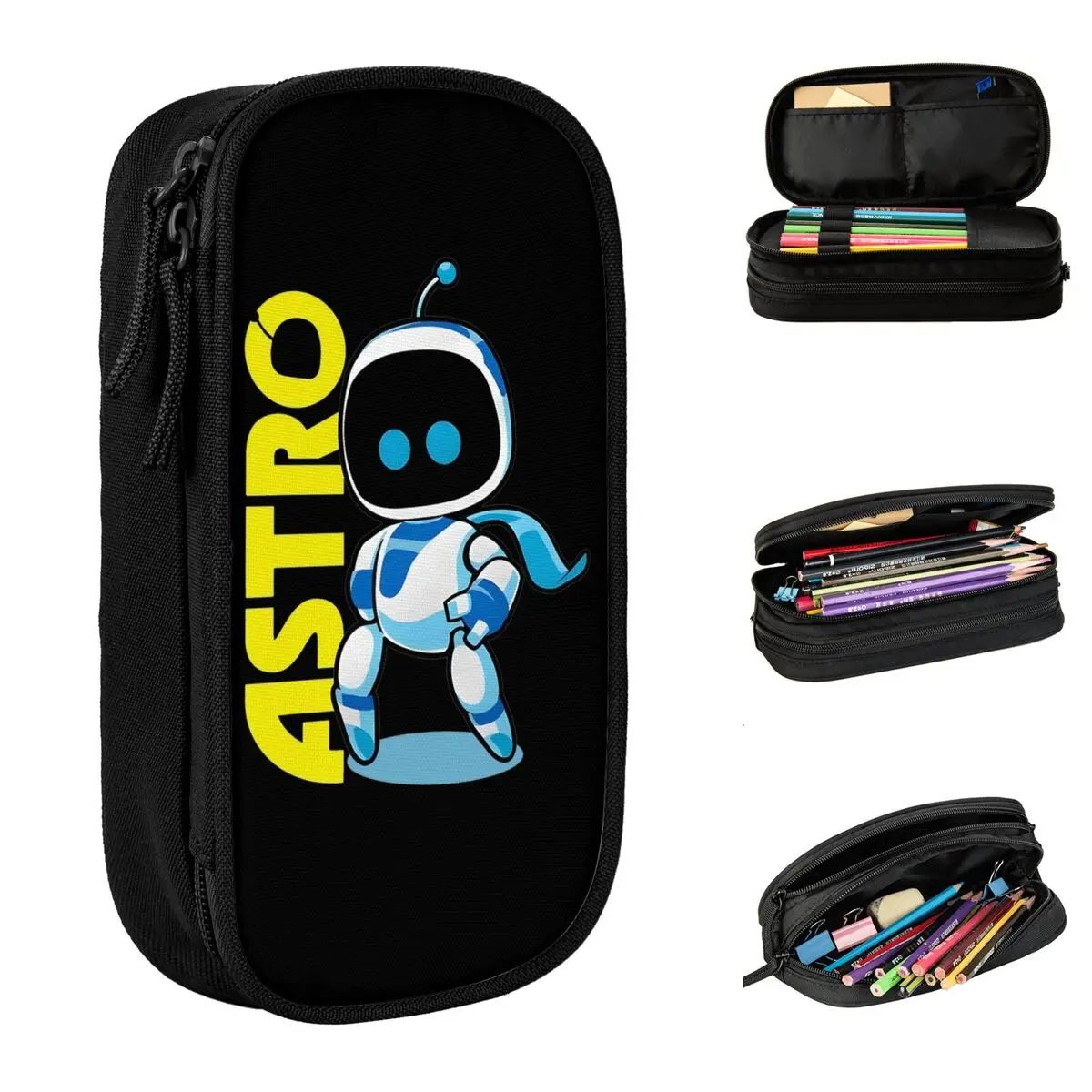 Astro Bot Astros Pencil Cases Lovely Pen Box Pencil Bags Student Big Capacity School Supplies Gifts Pencilcases