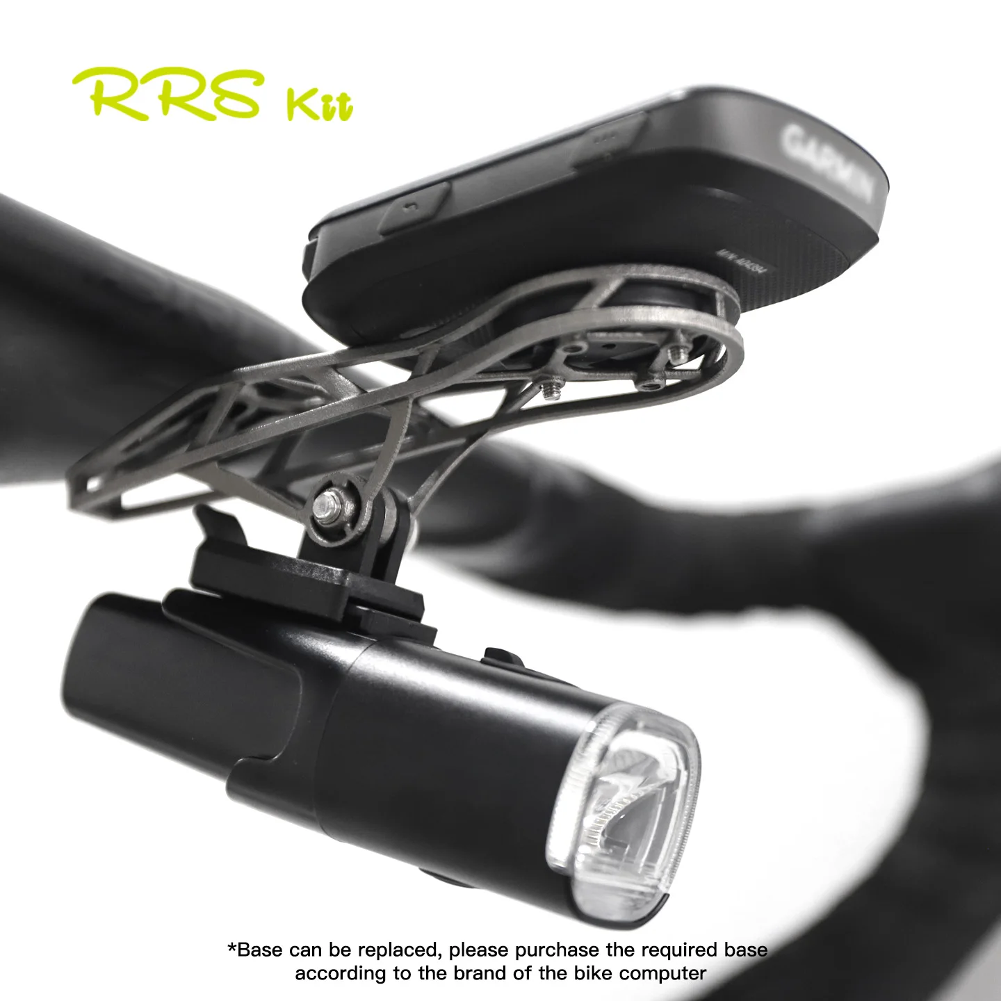 RRSKIT チタン合金 3D プリント自転車コンピュータカラフルな拡張ブラケットガーミンユニバーサルベース Gopro ランプホルダー
