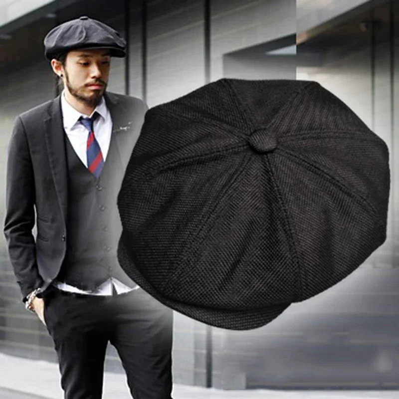 Neue Baskenmütze, Gatsby-Hut, achteckige Mützen, Retro-Britische Newsboy-Kappe, für Männer und Frauen, Outdoor, universelle Freizeitmützen