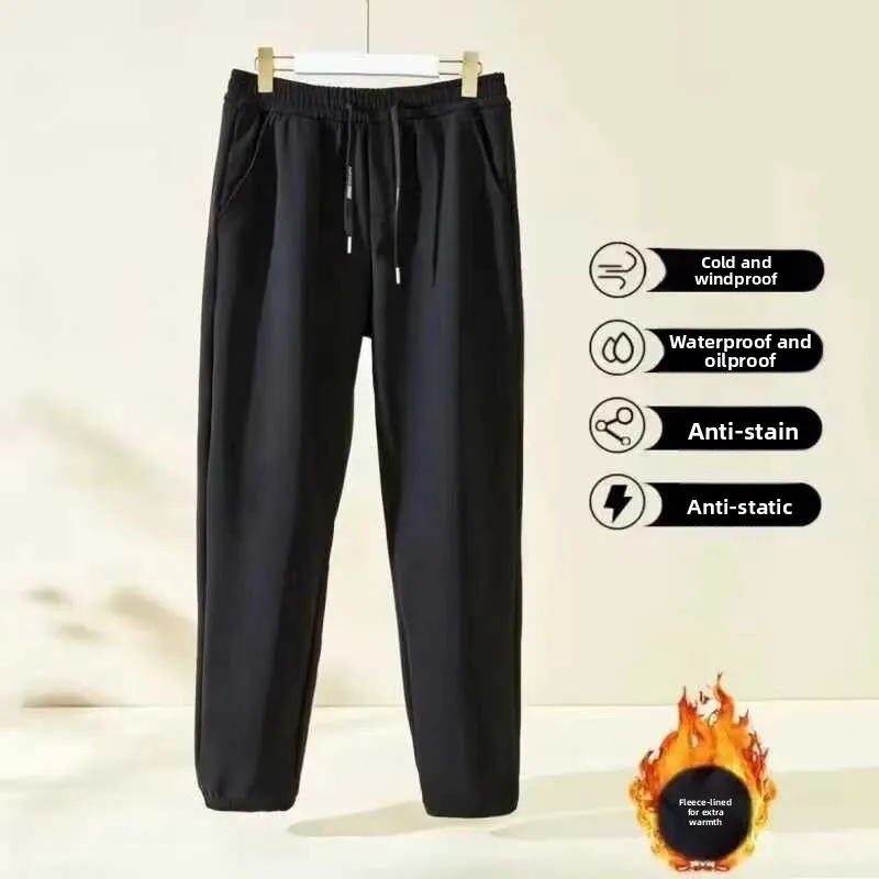

Faionable Casual Pants Men's Loose Straight Leg Spor Long Trousers Simple Design Spring Autumn New Sle Street Sle