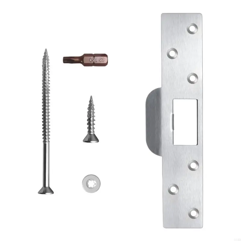 Long Door Strikes Plate With Standard Lip Design Security Plate Fixes Slot Damage Stainless Steel Hardware