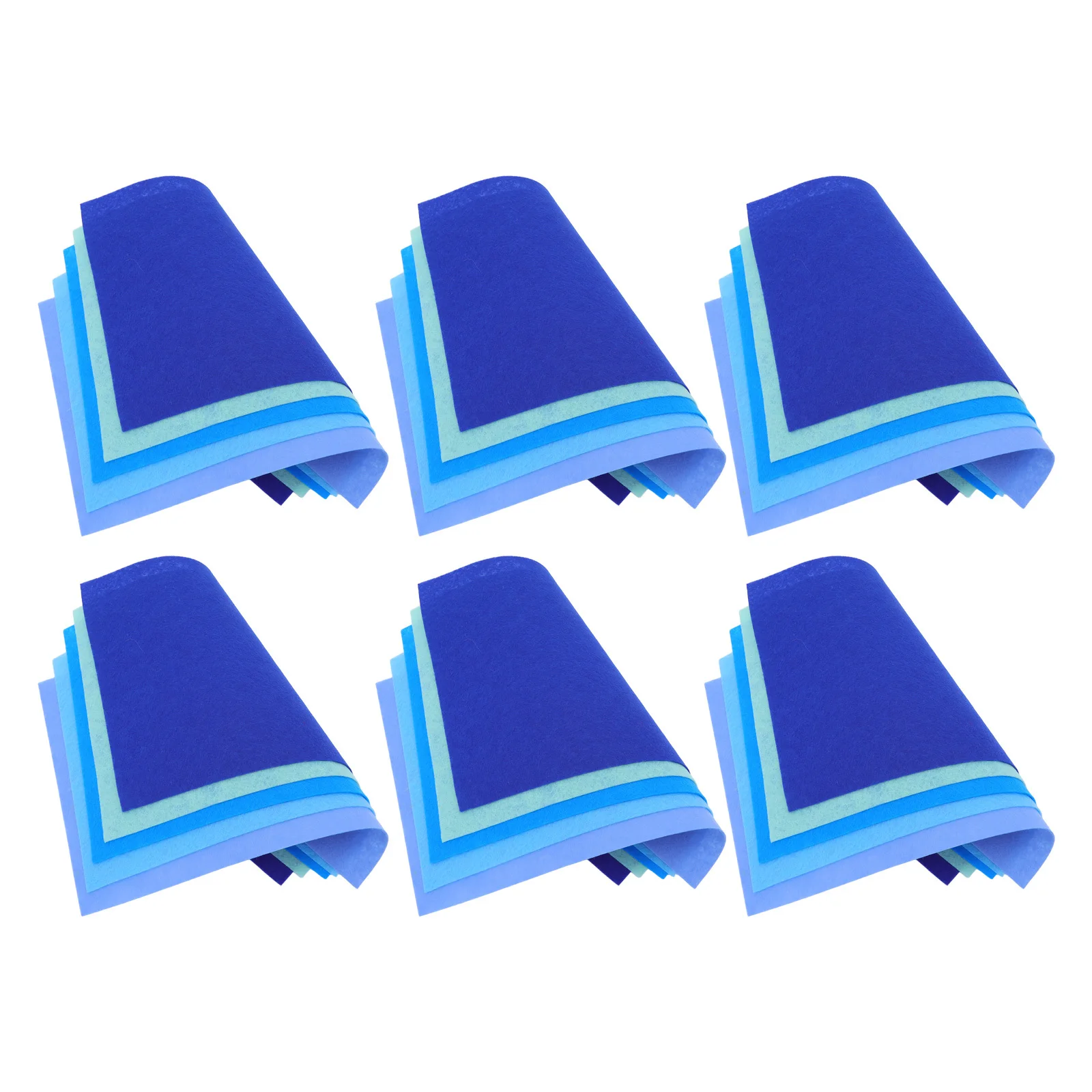 

30Pcs Blue Felt Sheets Non-Woven 12x8 Stiffened Fabric for Sewing Craft Decoration Quilting Embroidery Scrapbook Fabric Projects