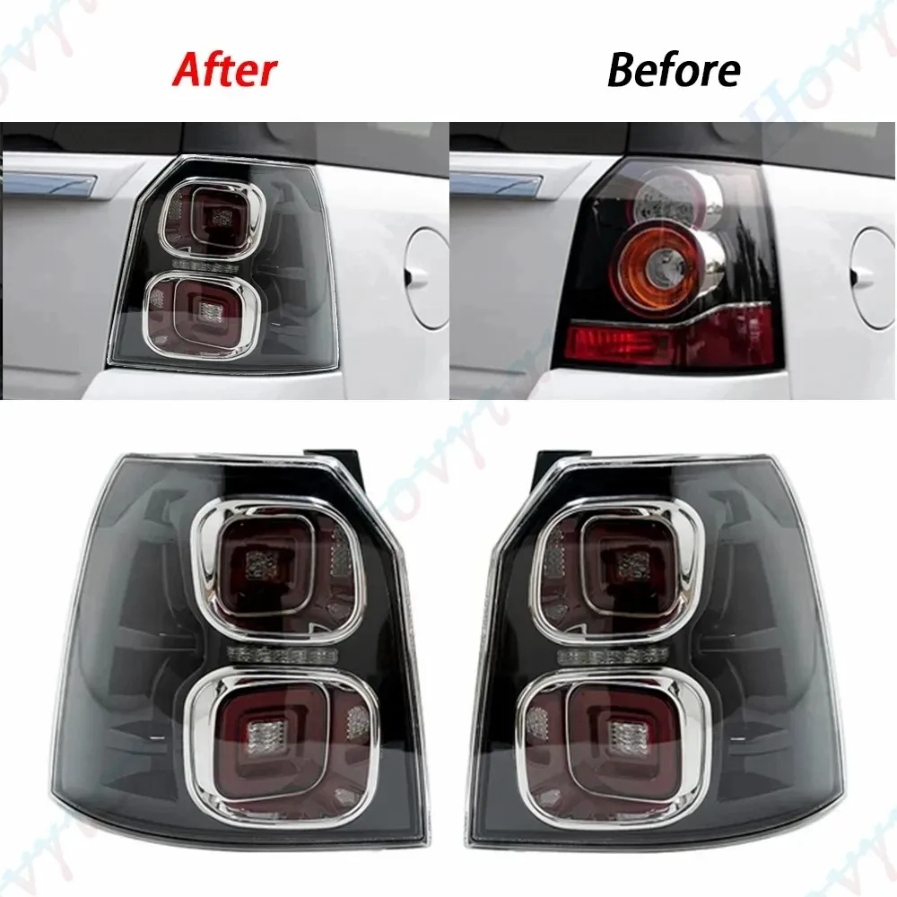 Pair LED Taillights For 2007 2008 2009 2010 - 2015 Land Rover Freelander 2 LR2 Taillamp Rear Lamp Brake Fog Turn Signal Light