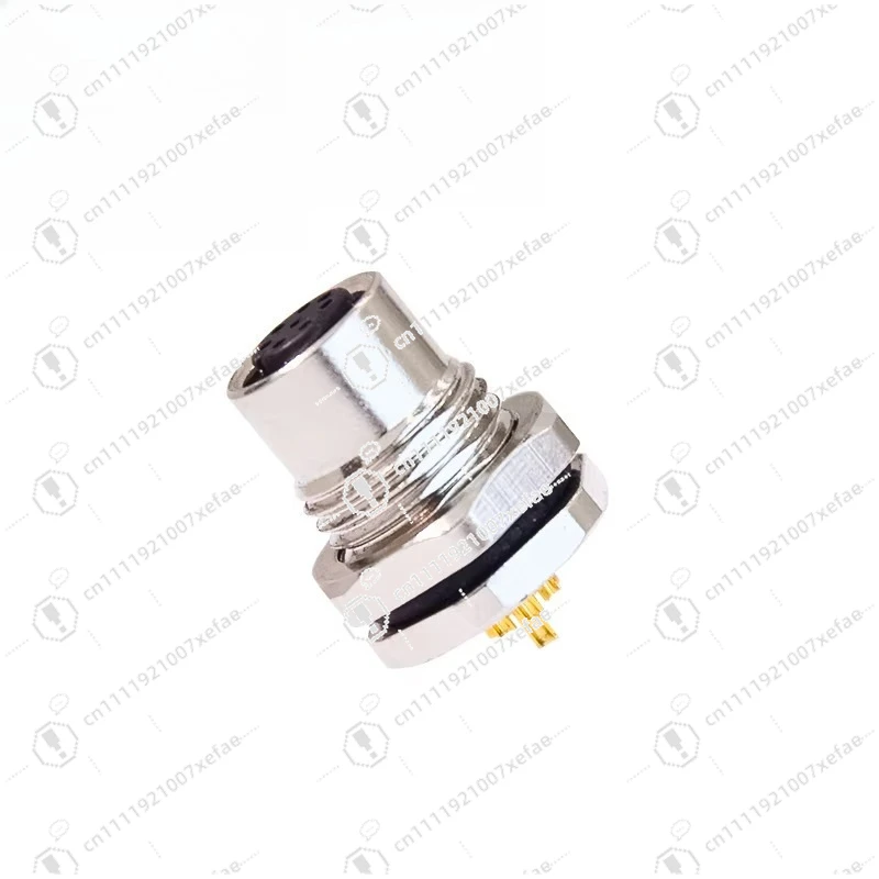 

M8 8-Pin Welded Termination Plug Socket Connector Type Female Back Mount Waterproof Panel Electronic Connector