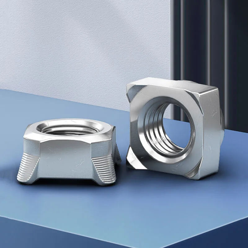 5Pcs Square Weld Nut / Square Spot Welding Nut AB Type 304 Stainless Steel Four Corner Welding Nut M3 M4 M5 M6 M8 M10