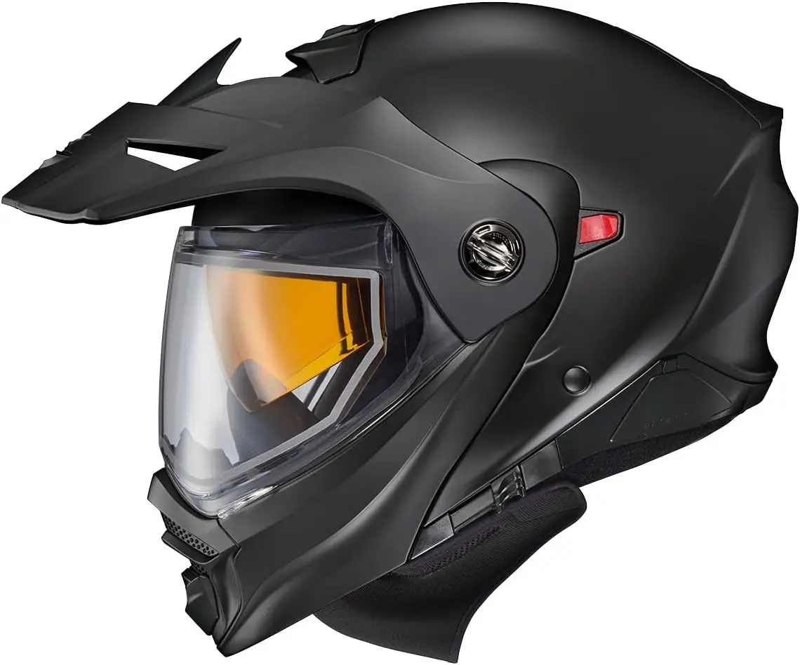 

AT960 Cold Weather Adventure Snowmobile Modular Helmet Dual Pane Shield with Breath Box and Bluetooth Ready Speaker Pockets Soli