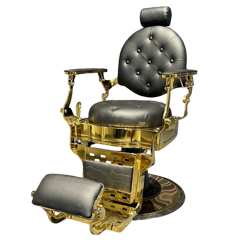 

Salon oil head chair can be lifted and lowered, barber shop chair, hair cutting chair, men's oil head chair can be lifted and