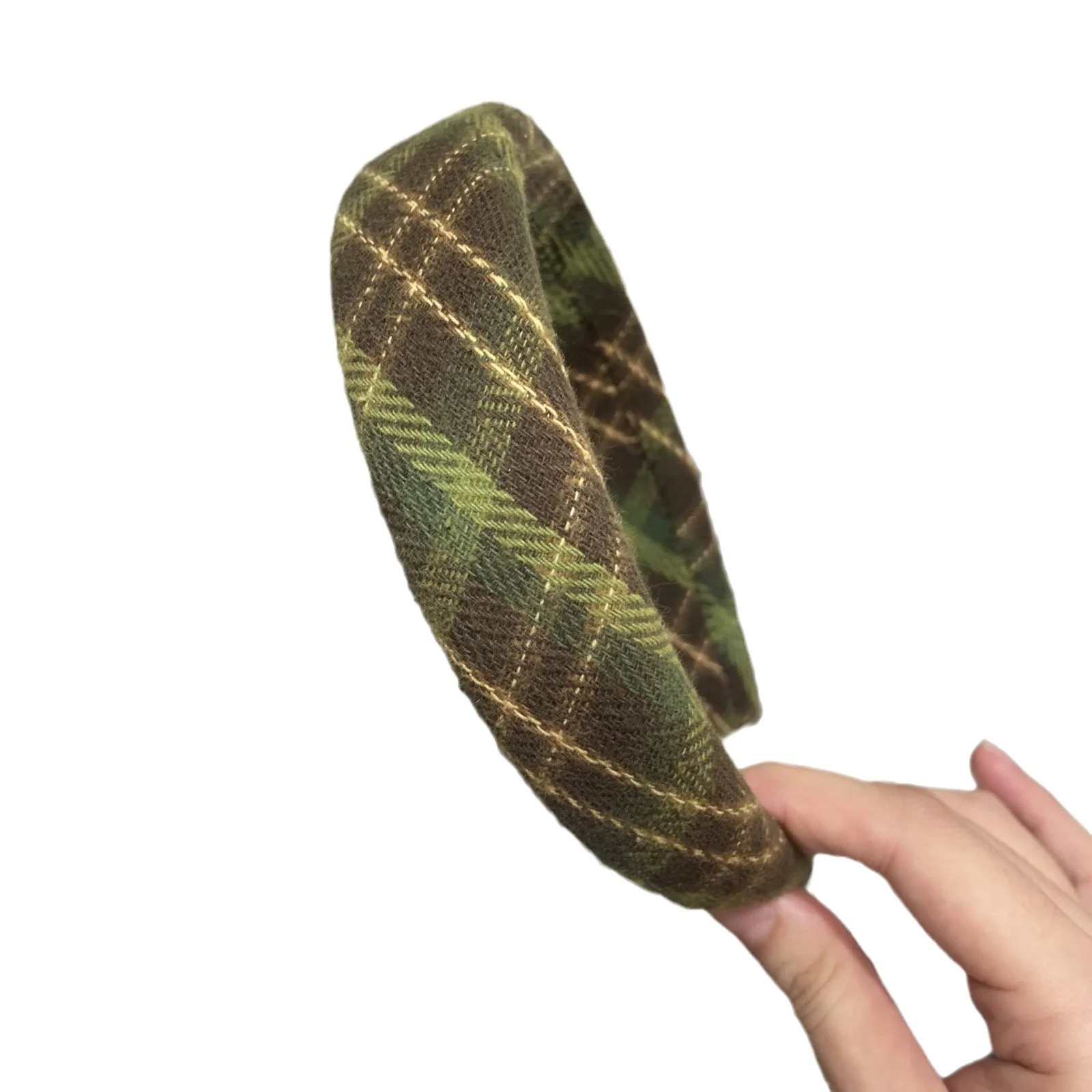 1 قطعة طوق شعر أنيق منقوش باللون الأخضر عالي الجمجمة ذو حافة واسعة "ساحر أوز" ، تصميم على طراز INS #5