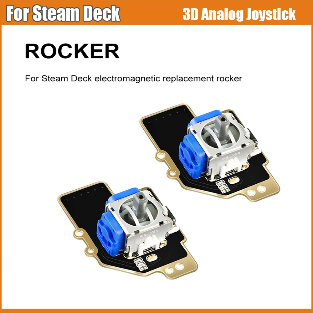 20PCS 3D Analog Joystick Stick Sensor Module Replacement Parts 3D Hall Effect No Drifting For Steam Deck Controller Accessories