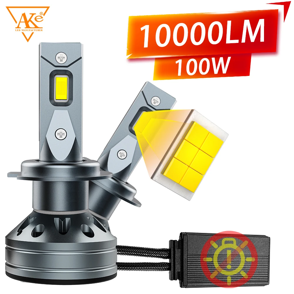 100W H7 H4 LED Car Light Bulbs CANBUS No Error 10000lm 6000K for Car Headlamp H11 H8 H9 H3 9005 HB3 9006 HB4 9012 Auto Fog Lamp