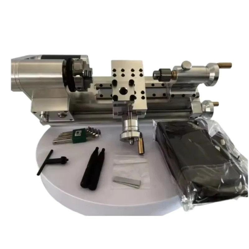 Woodworking Mini Lathe 110V-220V 100-2500RPM Portable Desktop Multifunctional Household