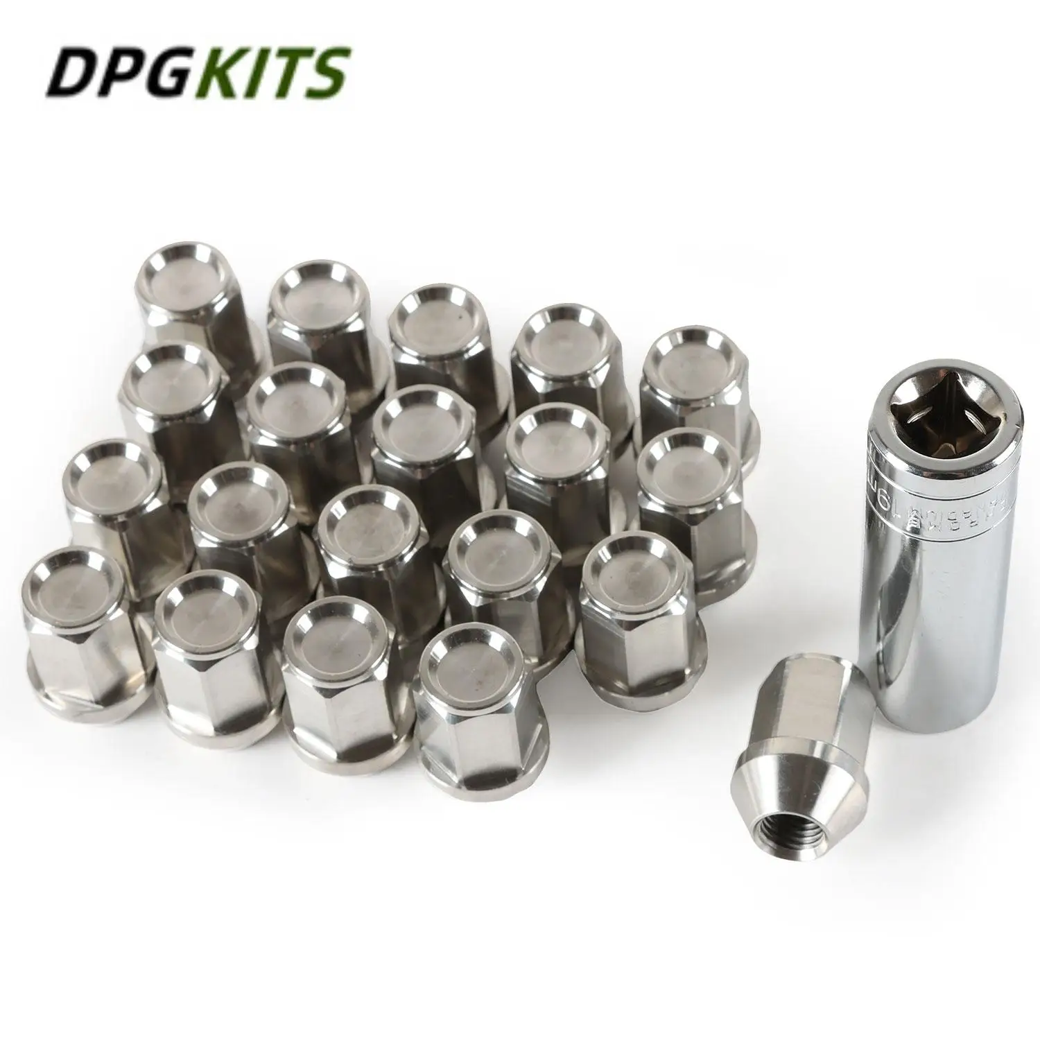 

20PCS Lug Nuts M12*1.5 Wheel Nuts Hex 19mm Length 35mm 304 Stainless Steel Lug Nuts
