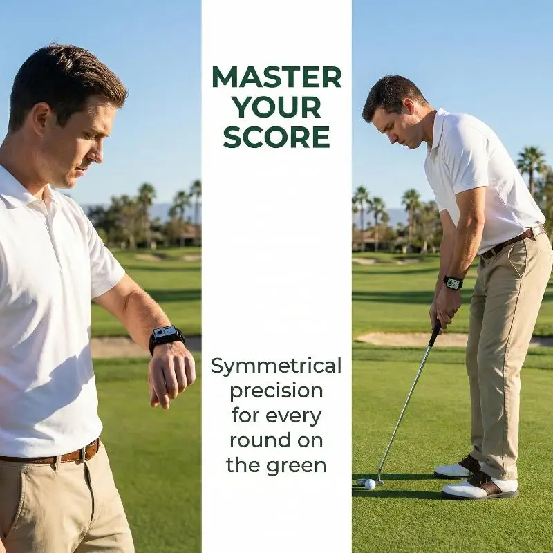 Golf Score Keeper With Wristband Watch Shaped Score Mechanical Number Counter