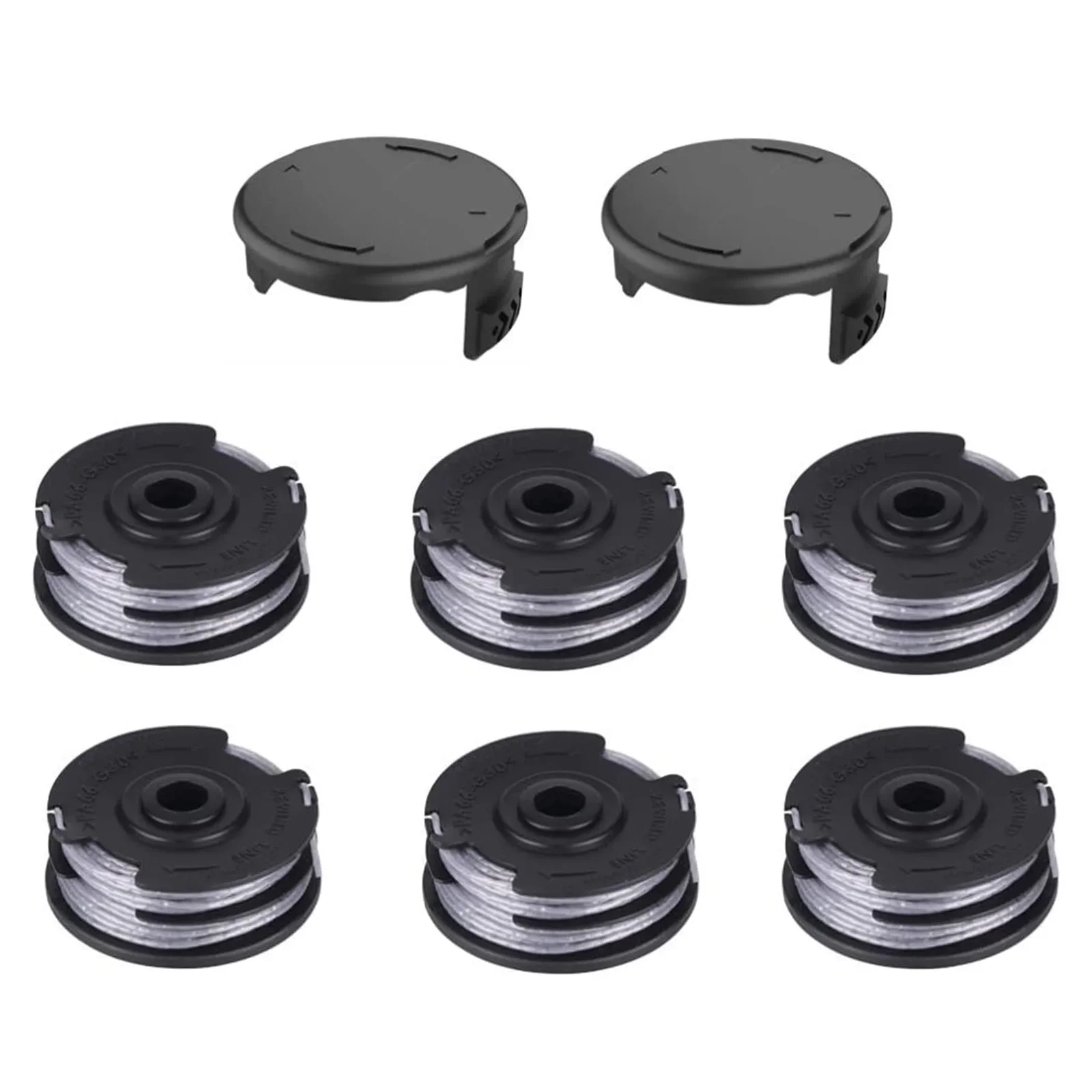 

Boost Your Trimming Performance with Durable Trimmer Spool Set for Bosch ART 3036 LI Easy Replacement, 6 Spools 2 Covers