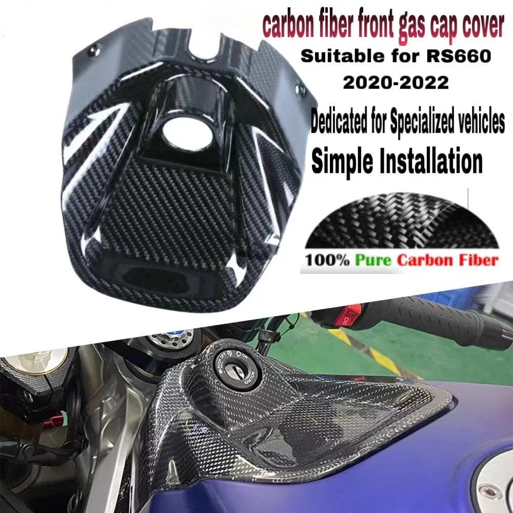 

For Aprilia RS660 TUONO 660 2020-2023 Carbon Fiber Motorcycle Front Tank Key Ignition Barrel Cover Fairing Case