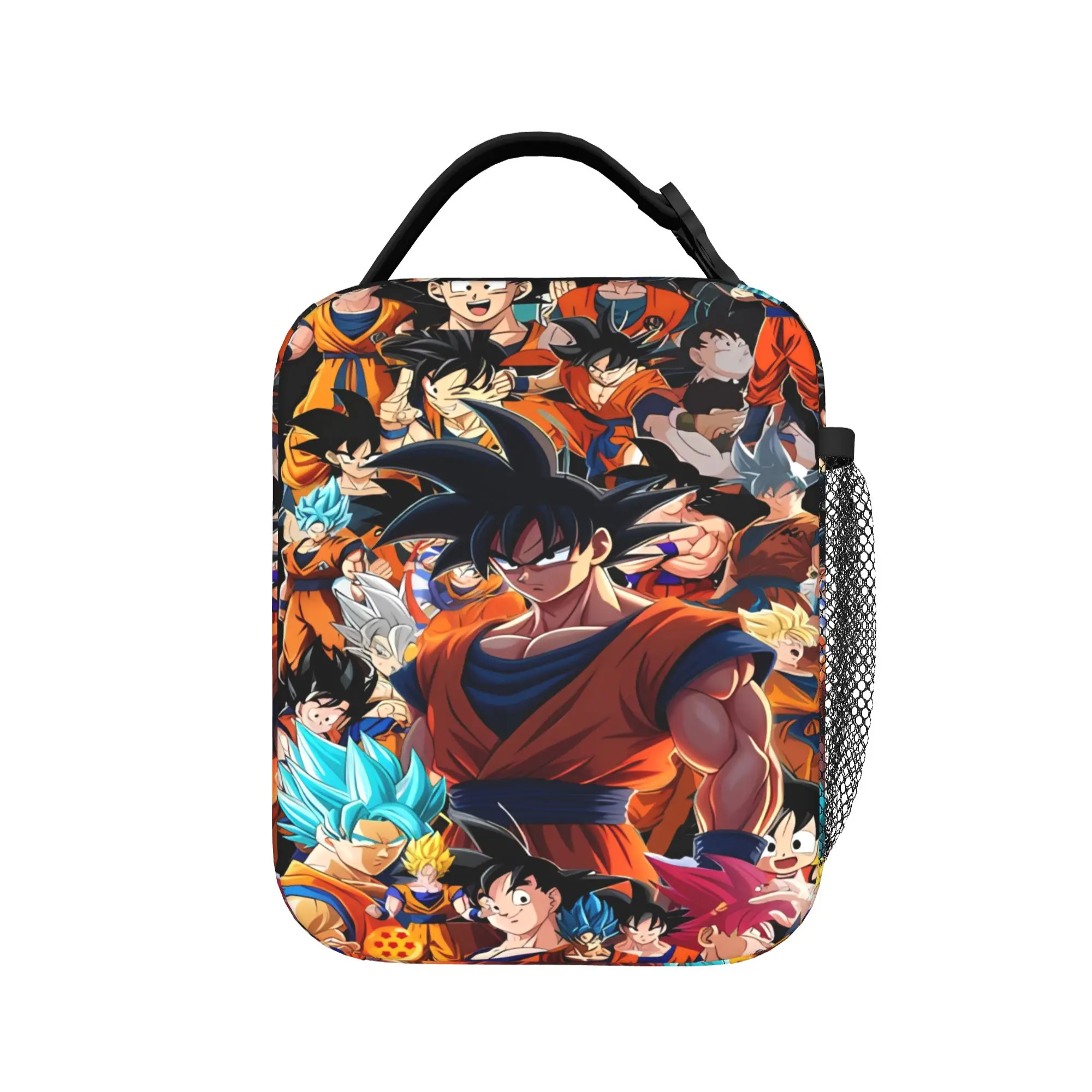 Dragons Ball Anime Song Goku Lunch Bag For Child  Designer School Lunch Box Kawaii Convenient Oxford Cooler Bag Back To School