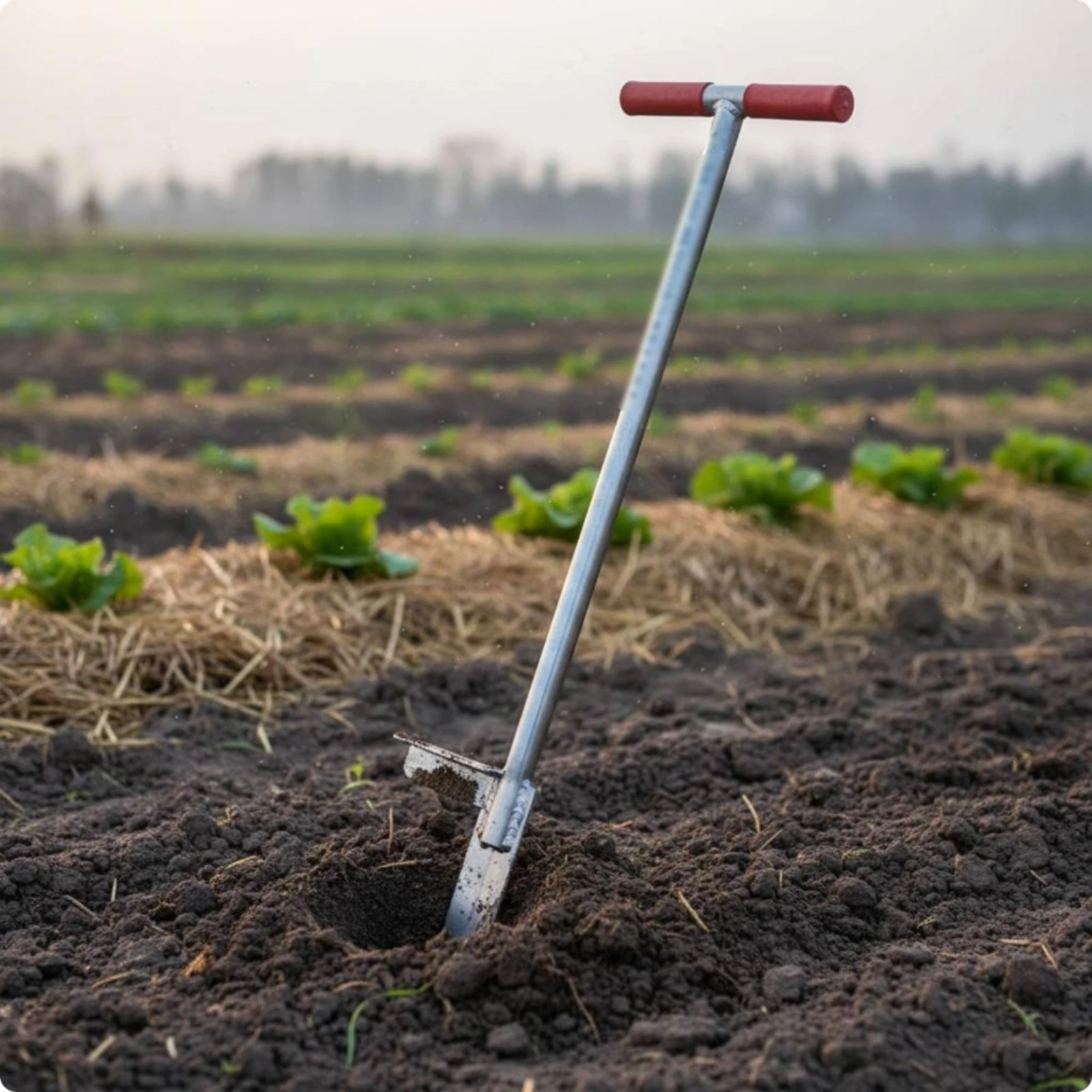 

Foot-Assisted Weeding Tool Metal T-Handle Weeder Long-Handled Unwanted Plants Remover for Garden, Yard