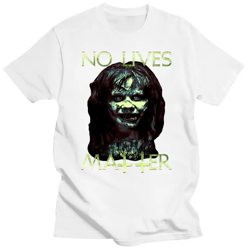 Mens Clothing No Lives Matter Exorcist T-Shirt The Exorcist T-Shirt Linda Blair T-Shirt