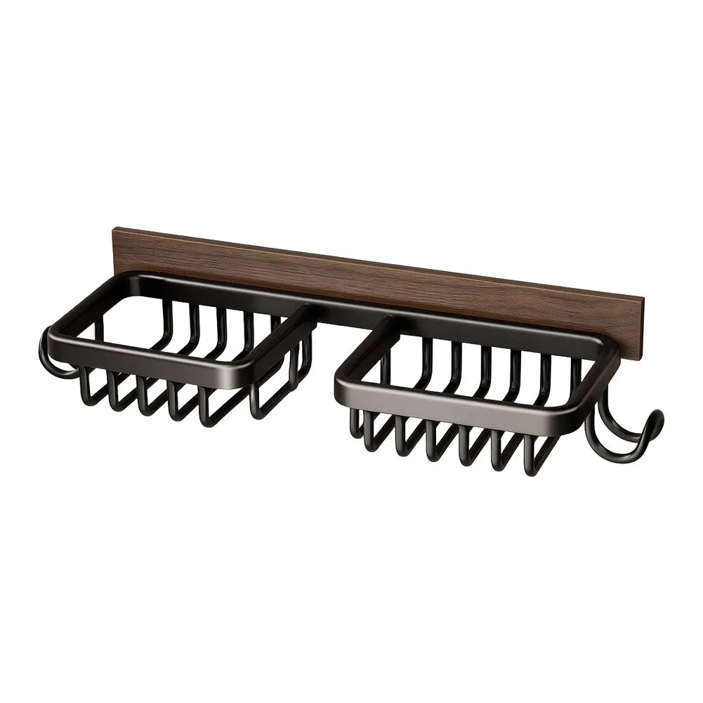 Minimalist Faucet-Attached Organizer Built for Daily Use with Carbon Steel Frame and Mounting Components for Stability