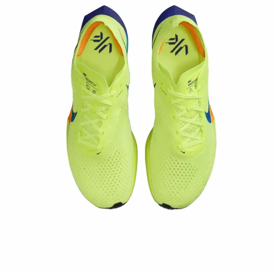 Nike Trendy Versatile Non-slip and wear-resistant Comfortable low-top Carbon Plate Running Shoes Men's Chartreuse