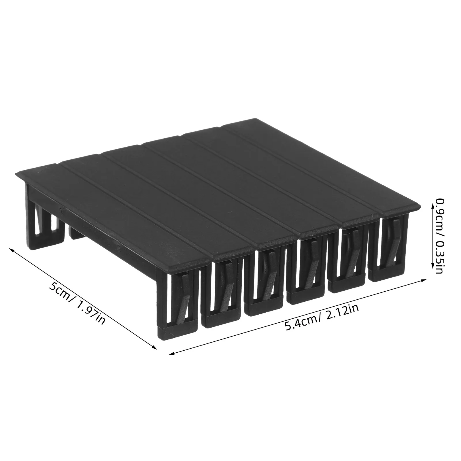 20Pcs Circuit Breaker Filler Plate Electrical Panel Cover Protective Distribution Box Hole Cover Plate Black Plastic Panel Blank