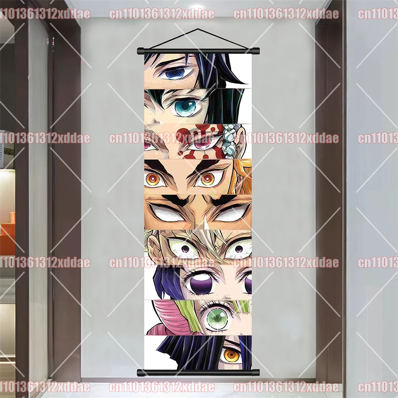 Japanese Classic Demon Slayer Vertical Scroll Painting 8K High-definition Anime Poster Modern Art Wall Mural Room Decoration - view 6