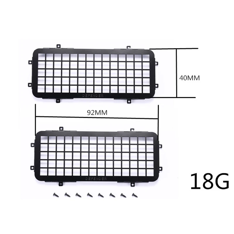 for MN D90 D99S MN99S 1/12 RC Car Upgrade Parts Metal Stereoscopic Window Mesh Protective Net Accessories