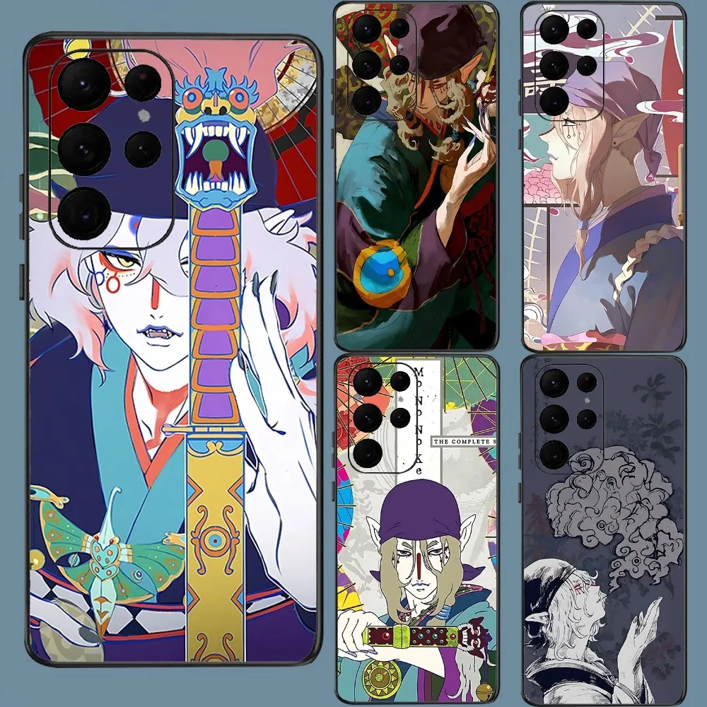 Anime Mononoke Kusuriuri Phone Case For Samsung Galaxy A52 A12 A51 S21 Edge S22ULTRA S23 S20LITE Plus Ultra Black Cover